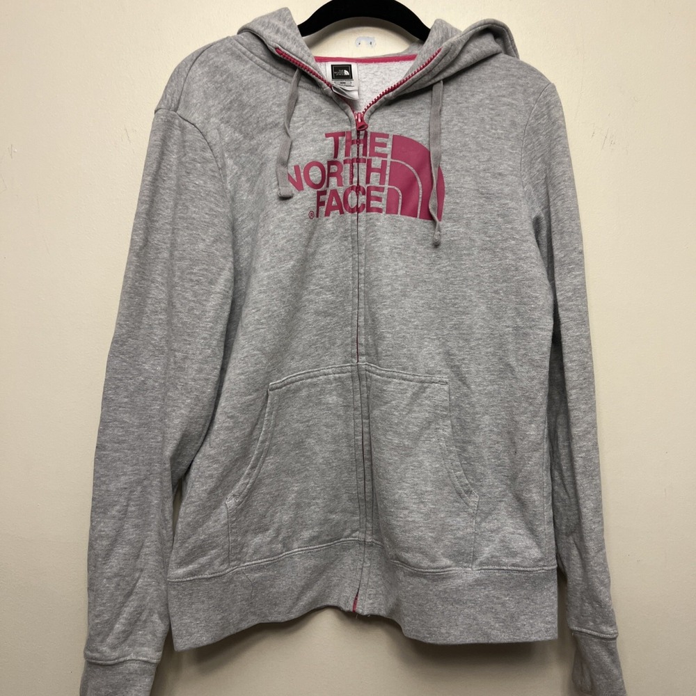 The North face women's zip up sweatshirt, medium, gray